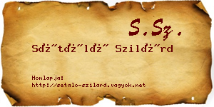 Sétáló Szilárd névjegykártya